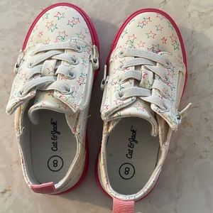 Never worn cat and jack girls sneakers